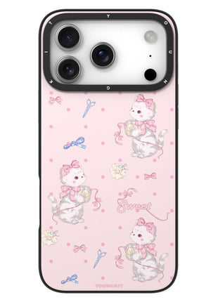 YOUNGKIT Cute Moments Series For iPhone 17 Pro Max Magnetic Case IMD Shockproof TPU Phone Back Cover