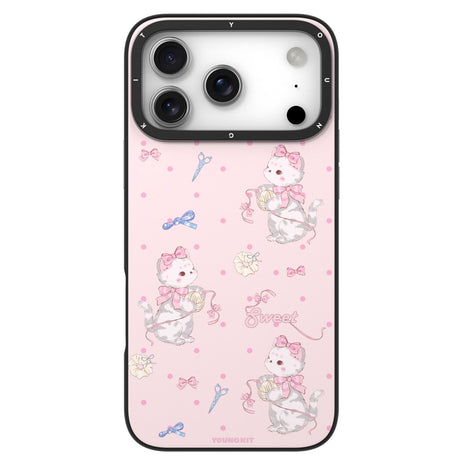 YOUNGKIT Cute Moments Series For iPhone 17 Pro Max Magnetic Case IMD Shockproof TPU Phone Back Cover