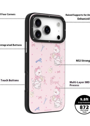 YOUNGKIT Cute Moments Series For iPhone 17 Pro Max Magnetic Case IMD Shockproof TPU Phone Back Cover