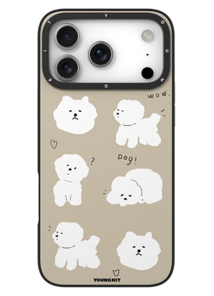 YOUNGKIT Cute Moments Series For iPhone 17 Pro Max Magnetic Case IMD Shockproof TPU Phone Back Cover