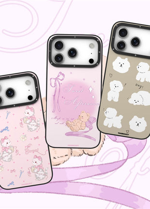 YOUNGKIT Cute Moments Series For iPhone 17 Pro Magnetic Case IMD Shockproof TPU Phone Back Cover