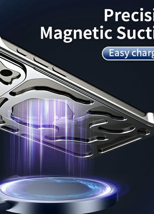 Auspicious Cloud Series For iPhone Air Hollow Case Aluminum Alloy Kickstand Magnetic Phone Cover