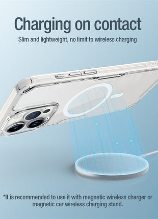 NILLKIN Nature Pro Series for iPhone 15 Pro Max Compatible with MagSafe Phone Case PC+TPU Back Cover