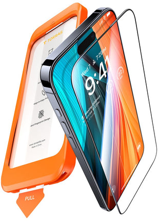 TORRAS Glassgo For iPhone 16 Pro Screen Protector Tempered Glass HD Film with Automatic Dust Removal Tool