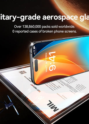 TORRAS Glassgo For iPhone 16 Pro Max Screen Protector Tempered Glass HD Film with Automatic Dust Removal Tool