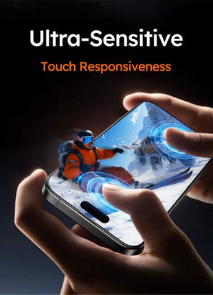 TORRAS Glassgo For iPhone 16 Screen Protector Tempered Glass HD Film with Automatic Dust Removal Tool