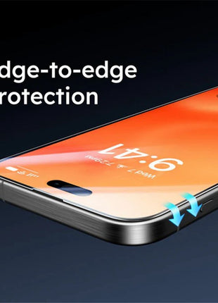 TORRAS Glassgo For iPhone 16 Screen Protector Tempered Glass HD Film with Automatic Dust Removal Tool