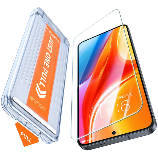 TORRAS Glassgo For Samsung Galaxy S25 Screen Protector Tempered Glass HD Film with Automatic Dust Removal Tool
