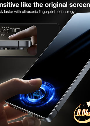 TORRAS Glassgo For Samsung Galaxy S25 Screen Protector Tempered Glass HD Film with Automatic Dust Removal Tool