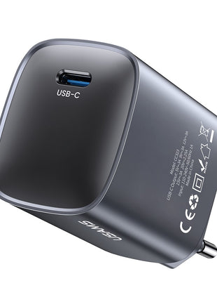 USAMS T66 45W GaN Fast Charger Portable Power Adapter for Phone / Tablet / Laptop, EU Plug