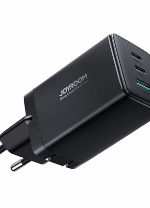 JOYROOM TCG01 GaN Ultra 65W 3-Port Fast Charger Set with 1.2m 100W Type-C Cable for iPhone 16-15 Series Mini Wall Charger (EU Plug)