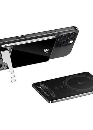 F15 10000mAh Ultra Thin Portable Power Bank 15W Wireless Magnetic Charger with Foldable Stand