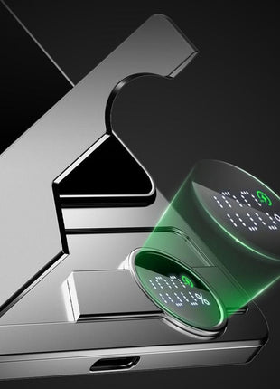 F15 10000mAh Ultra Thin Portable Power Bank 15W Wireless Magnetic Charger with Foldable Stand