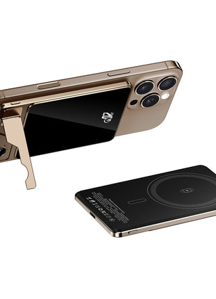 F15 10000mAh Ultra Thin Portable Power Bank 15W Wireless Magnetic Charger with Foldable Stand